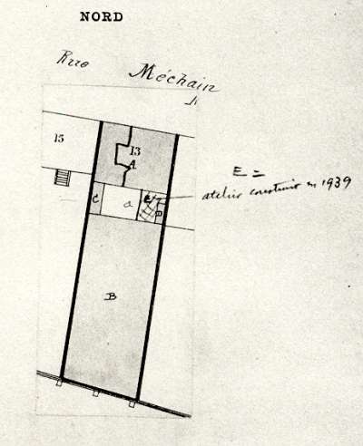 Cadastre de 1900. Archives de la Ville de Paris