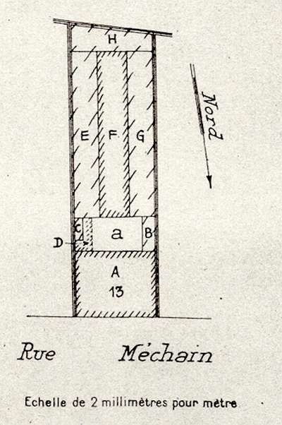 Cadastre de 1947. Archives de la Ville de Paris