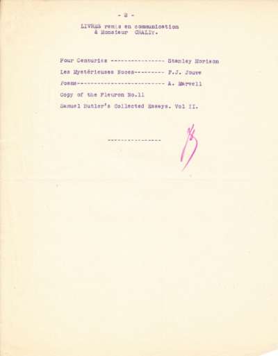 Lettre de la Société Monotype, 27 novembre 1926