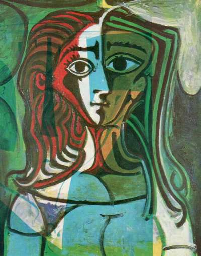 Epreuve de Décharges ou La Révolte des Dames de Mougins. Peintures de Pablo Picasso. 11,5x15 cm, 1964. Décharge 4