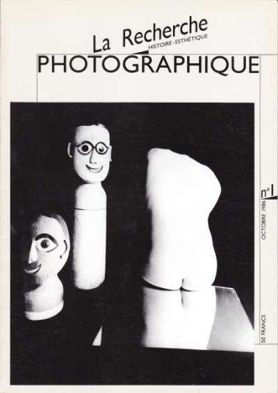 La Recherche photographique, revue semestrielle éditée par Paris Audiovisuel et les Presses Universitaires de Vincennes, Université Paris VIII. 21x30 cm. N°1, octobre 1986