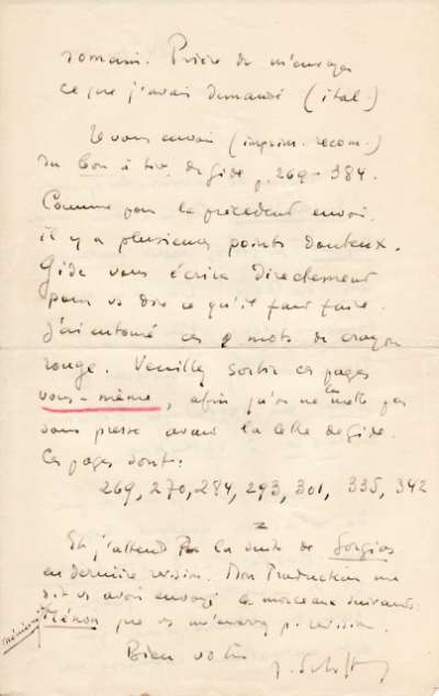 Lettre de Jacques Schiffrin, 24 février 1940. Page 2
