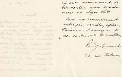 Lettre du 22 fvrier 1931. Page 2