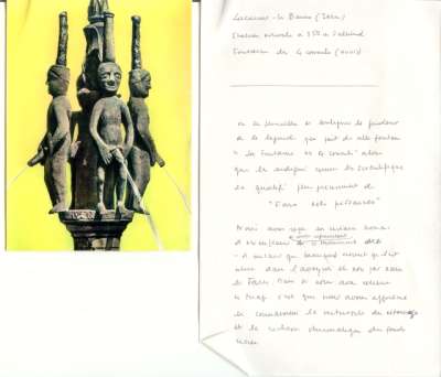 Carte du 11 merdre 96 (1969) signée Lacaune Les Bains