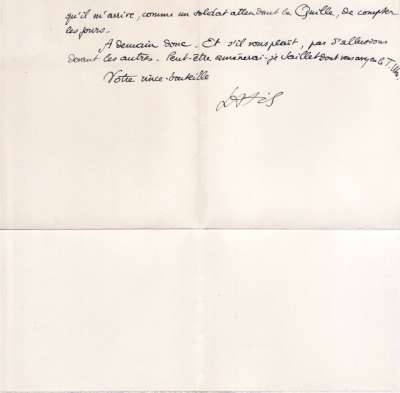 Lettre de Latis, 23 mai 1962. Page 2