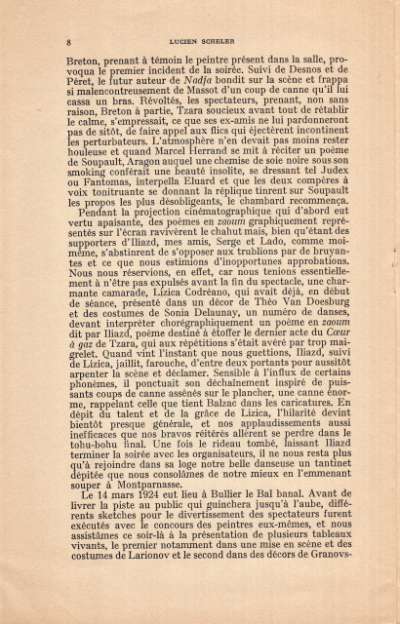 Iliazd du Mont Caucase au Montparnasse par Lucien Scheler. Extrait d'Europe. Avril 1975