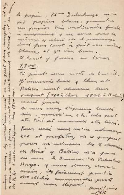 Lettre de PAB à Louis Barnier, 6 mars 1965. Page 2