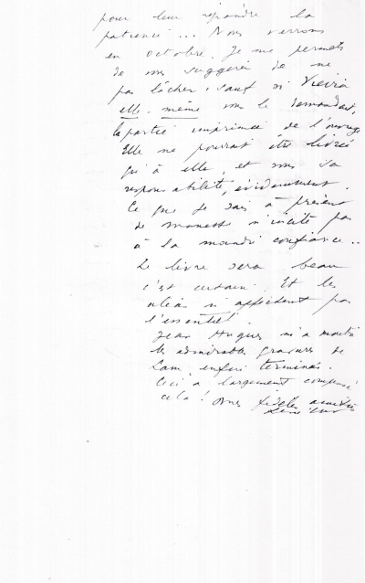 Lettre de René Char à l'Imprimerie Union, 10 juillet (S.D)