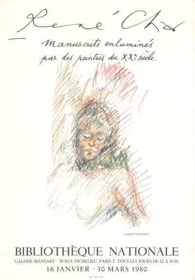 René Char. 57x40 cm. 1980