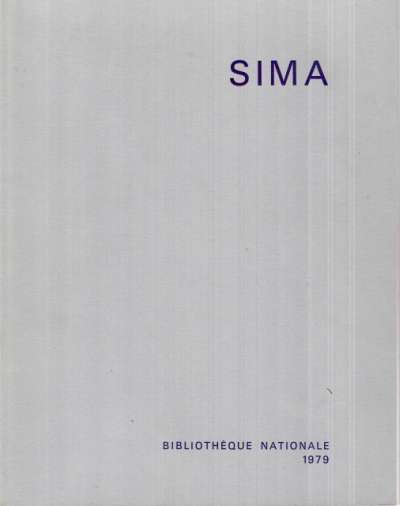 Joseph Sima, Texte de Antoine Coron. 21x27 cm. 88 p. 1979