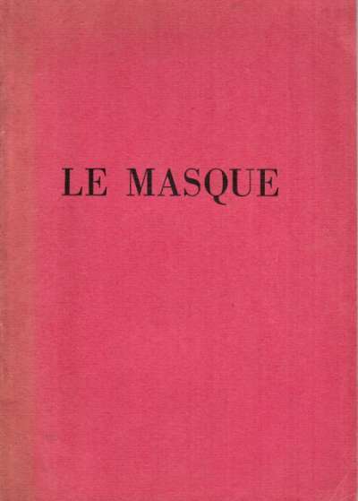 Le masque, Musée Guimet. 15,5x22 cm. 1960
