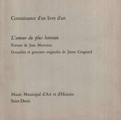 Musée municipal d'Art et d'Histoire de Saint-Denis. 16x16 cm. 1969
