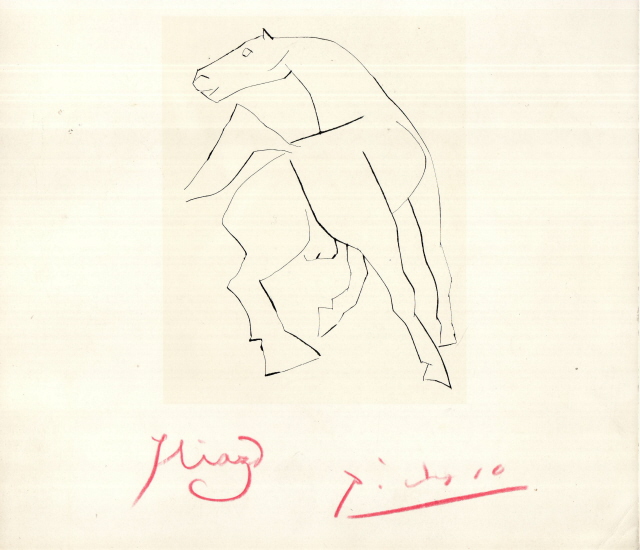 La recontre Iliazd-Picasso. Musée d'Art Moderne de la Ville de Paris. 25x22 cm. 1976