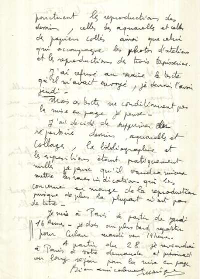 Lettre de Monique (Estève) à Louis Barnier, 12 février (1986). Page 2