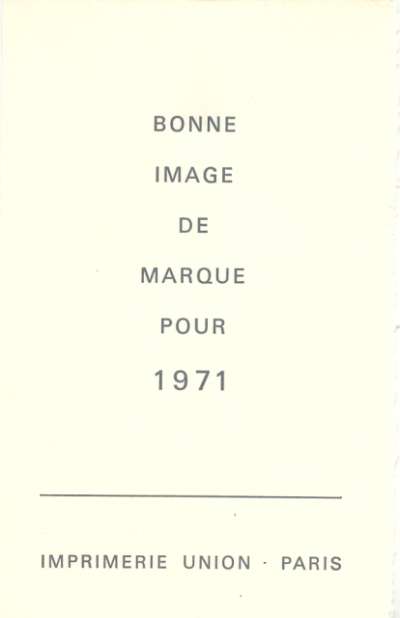 Du bon usage du dépôt de marque : 1890-1903.