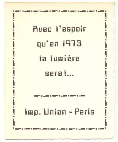 Light-book, groupe de l’Œuf hyaloïde. 1973