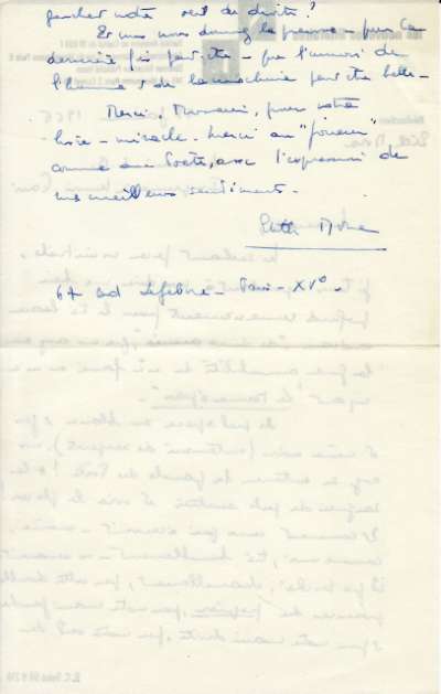 Lettre datée du 25 janvier 1966. Non identifié. Page 2