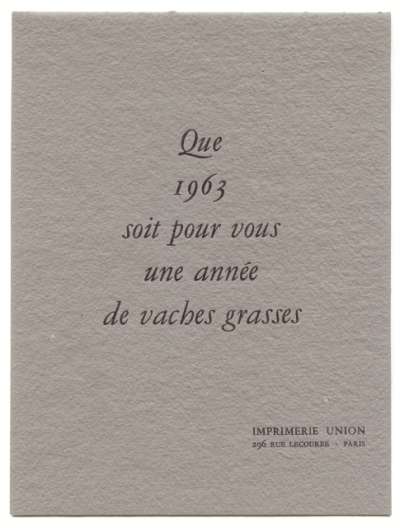 Louis Barnier, La vache au pré noir de Jean Dubuffet. 1962