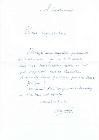 Lettre à Louis Barnier