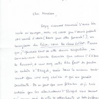 LETTRE DE JACQUES GUINARD À L. BARNIER