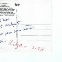 CARTE POSTALE D'ILIAZD À L. BARNIER