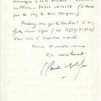 LETTRE DE CLAUDE ESTEBAN