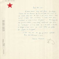 LETTRE DE MARCEL FOURRIER