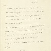 LETTRE DE GERTRUDE STEIN