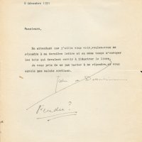 LETTRE DE J. DE BOSSCHÈRE