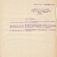 LETTRE DE L'IMPRIMERIE UNION