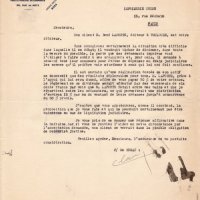 LETTRE DE L'AVOCAT DE RENÉ LAPORTE