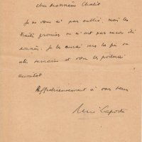 LETTRE DE RENÉ LAPORTE