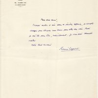 LETTRE DE RENÉ LAPORTE