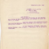LETTRE DE L'IMPRIMERIE UNION