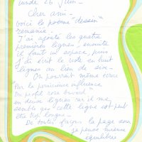 LETTRE DE FRANÇOISE GILOT