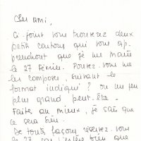 LETTRE DE FRANÇOISE GILOT