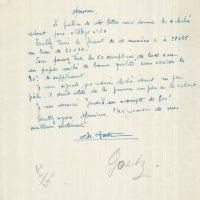 LETTRE DE CHARLES GOETZ