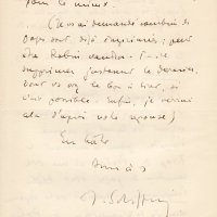 LETTRE DE JACQUES SCHIFFRIN