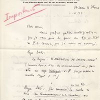 LETTRE DE JACQUES SCHIFFRIN