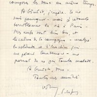 LETTRE DE JACQUES SCHIFFRIN