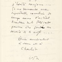 LETTRE DE JACQUES SCHIFFRIN