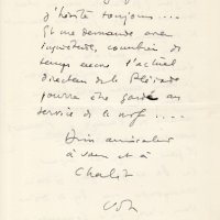 LETTRE DE JACQUES SCHIFFRIN