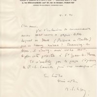 LETTRE DE JACQUES SCHIFFRIN