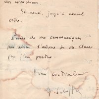 LETTRE DE JACQUES SCHIFFRIN