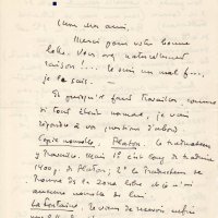 LETTRE DE JACQUES SCHIFFRIN