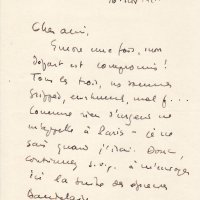 LETTRE DE JACQUES SCHIFFRIN