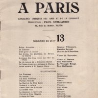 LES ARTS À PARIS, N° 13, 1927