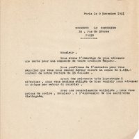 LETTRE AU CORBUSIER