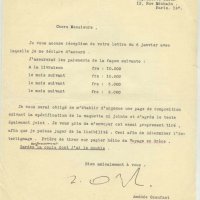 LETTRE DE OZENFANT