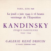 PLACARD DES OEUVRES DE L'EXPO. KANDINSKY